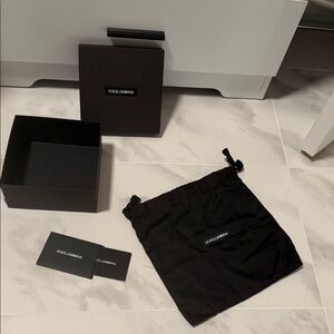 Dolce & Gabbana Black Box and Pouch Set